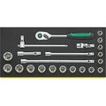 Stahlwille Tools Tool set No.TCS 456/16/6 QR 1/3-tray21-pcs. 96830367